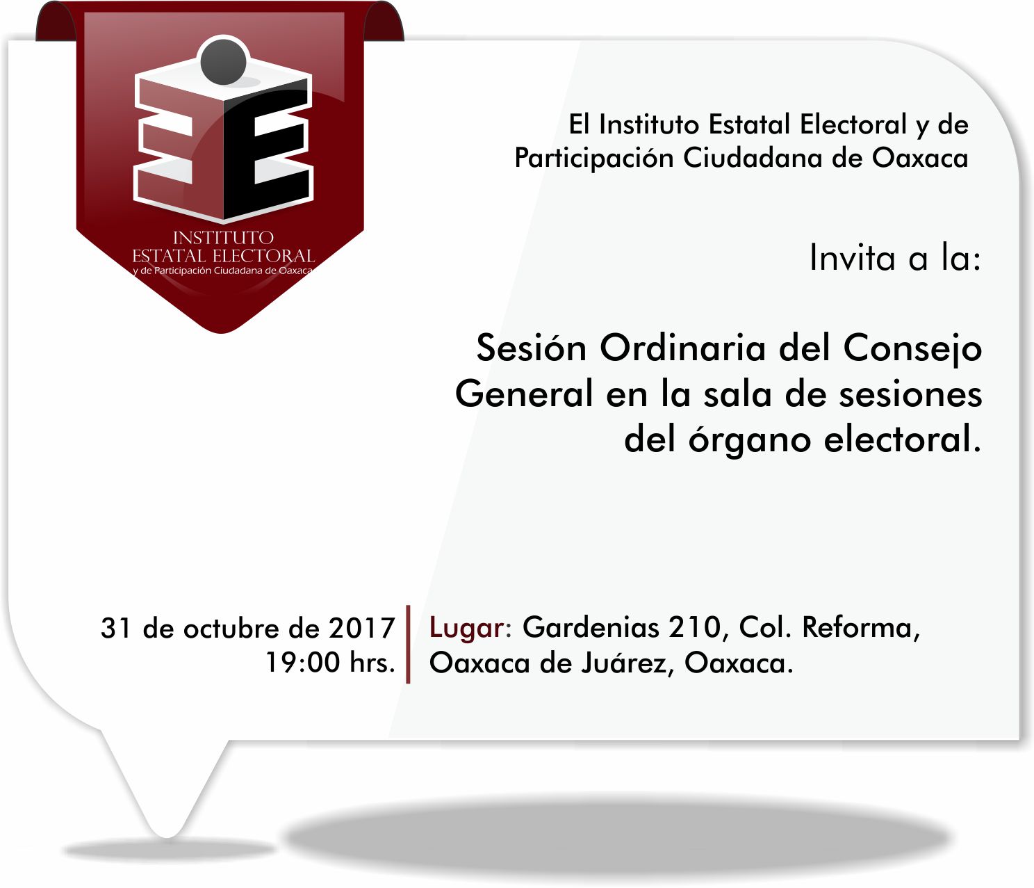 Invitación 31 de Octubre de 2017