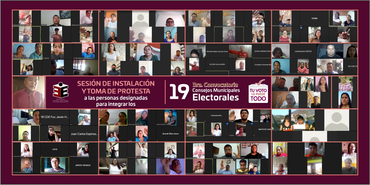 Se instalan formalmente 19 Consejos Municipales Electorales en Oaxaca