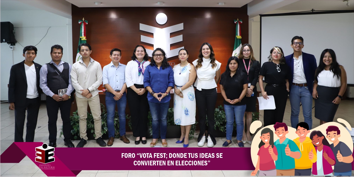 Realiza IEEPCO VotoFest para promover participación de las juventudes rumbo a Elecciones OAxaca 2024