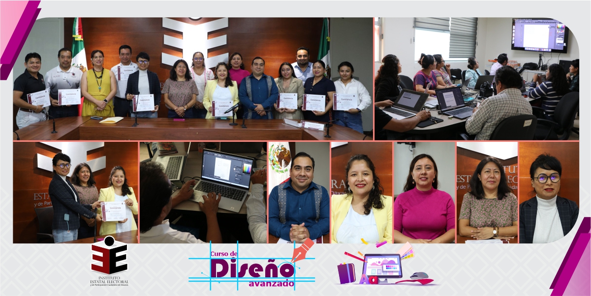 Concluye personal del IEEPCO curso de diseño gráfico