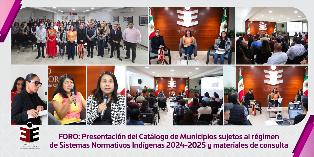  El IEEPCO presenta el Catálogo de Sistemas Normativos Indígenas 2024–2025 y materiales de consulta