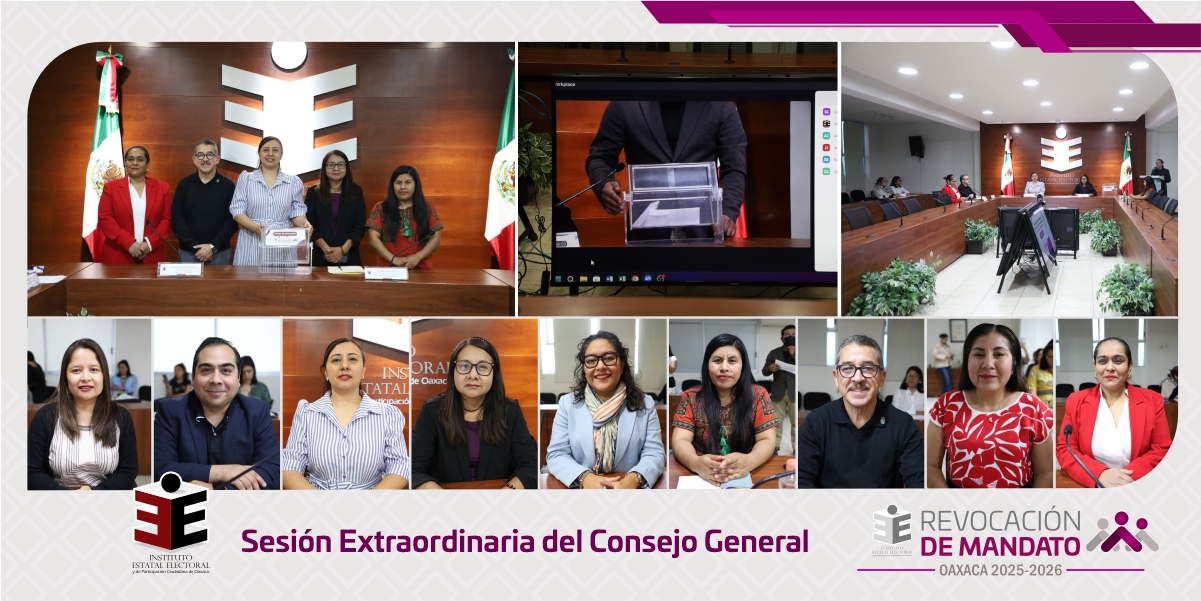 IEEPCO define por sorteo el orden de intervención en los Foros de Discusión de la Revocación de Mandato