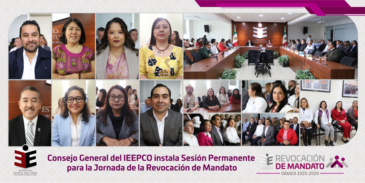 El Consejo General del IEEPCO instala Sesión Permanente para el seguimiento y vigilancia de la Jornada de Revocación de Mandato