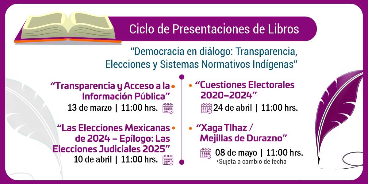 IEEPCO inicia el ciclo de presentaciones de libros “Democracia en diálogo: Transparencia, Elecciones y Sistemas Normativos Indígenas”