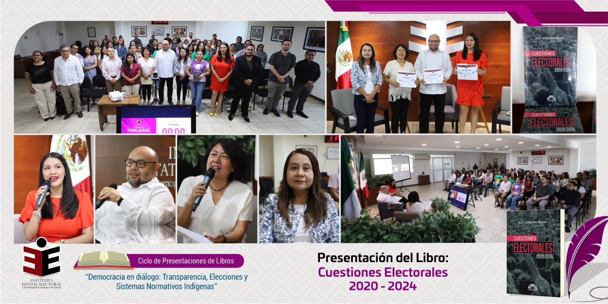Presenta IEEPCO libro “Cuestiones Electorales 2020–2024”
