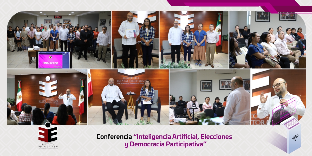 El IEEPCO realiza conferencia “Inteligencia Artificial, Elecciones y Democracia Participativa”