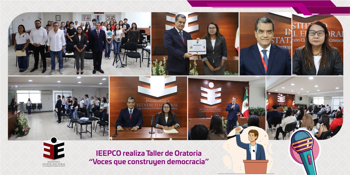 IEEPCO realiza Taller de Oratoria “Voces que construyen democracia”